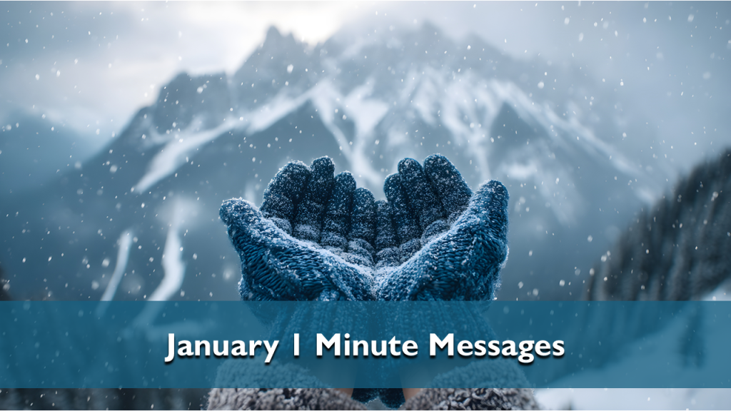 January 1 Minute Messages